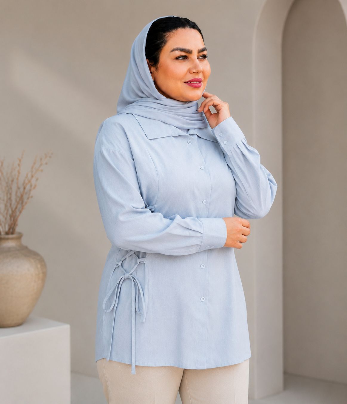 شومیز بغل بندی قابل تنظیم تابستانه